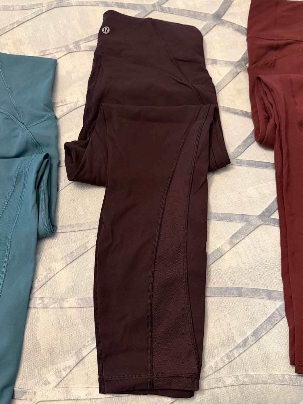GUC - Lululemon Train Times 7/8 Pant 25” – Deep Plum – Size 8